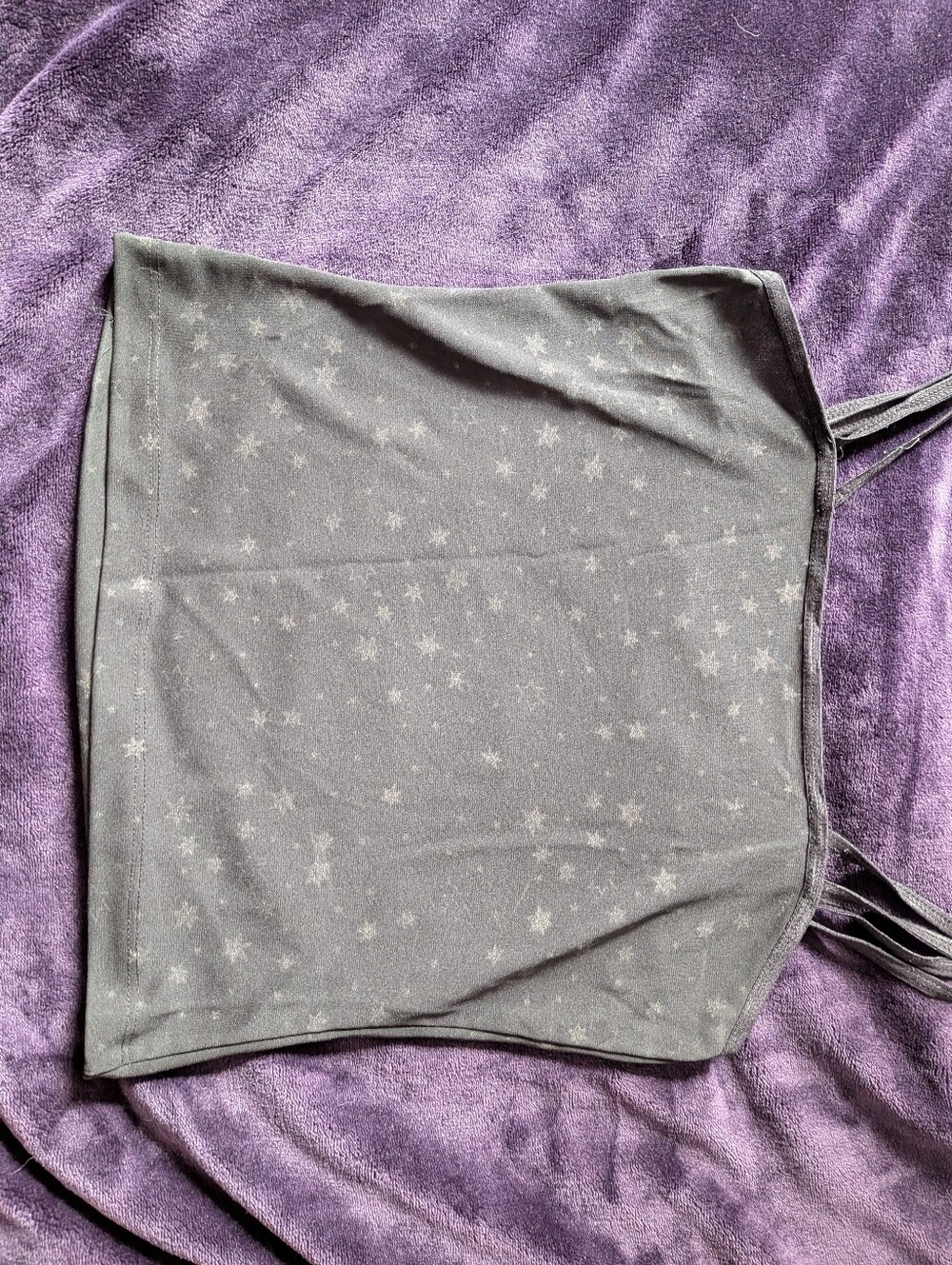 Morbid Threads Black Star-Print Camisole